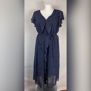 Soho Apparel Polka Dot Midi Dress